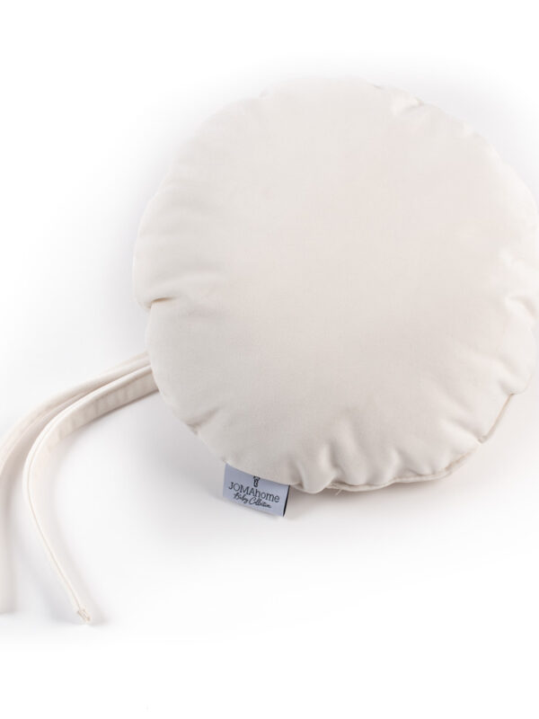 Μαξιλαράκια Velutto Pillows Κύκλος Άσπρο