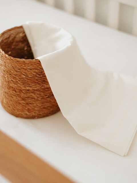 Σεντόνι Μεμονωμένο Monochrome Λευκό