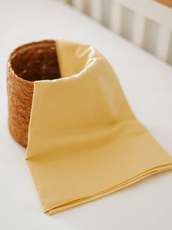 -Σεντόνι Μεμονωμένο Κίτρινο Ημίδιπλο  Λάστιχο 120*200 +30