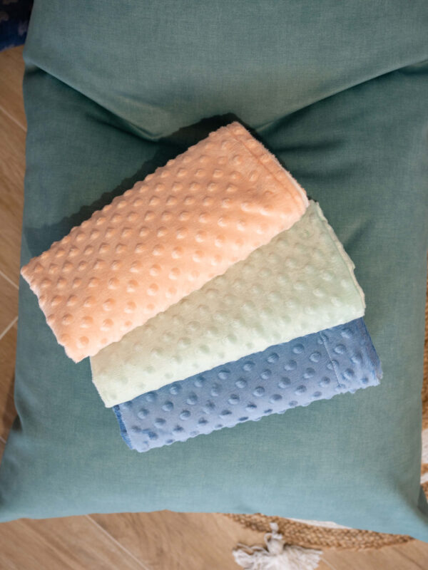 -Κουβέρτα Fleece Pink Silver Dots