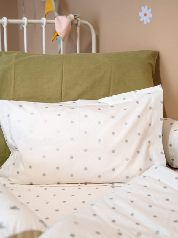 -Μαξιλαροθήκη Silver Dots MONH 50*70