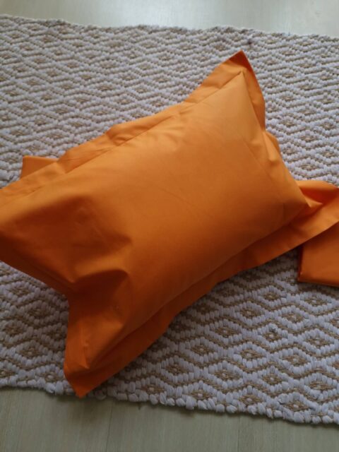 Μαξιλαροθήκη Μεμονωμένη Monochrome Πορτοκαλί 35*50