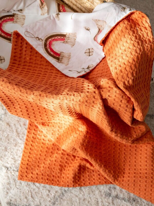 Πικέ Κουβέρτα Διπλής Όψης Macrame