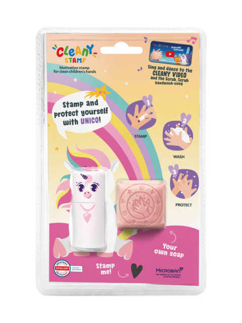 COLOP Arts & Crafts Cleany Stamp Παιδική Σφραγίδα & Σαπούνι Unicorn