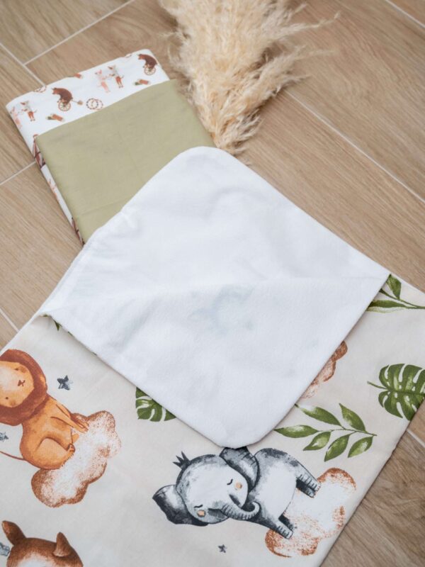 -Σετ Σελτεδάκια Αδιάβροχα 2 τεμ. Jungle - Λαδί