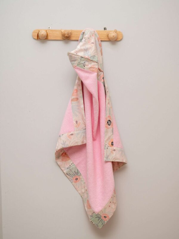 -Κάπα Μπουρνουζάκι Garden 80*80 pink