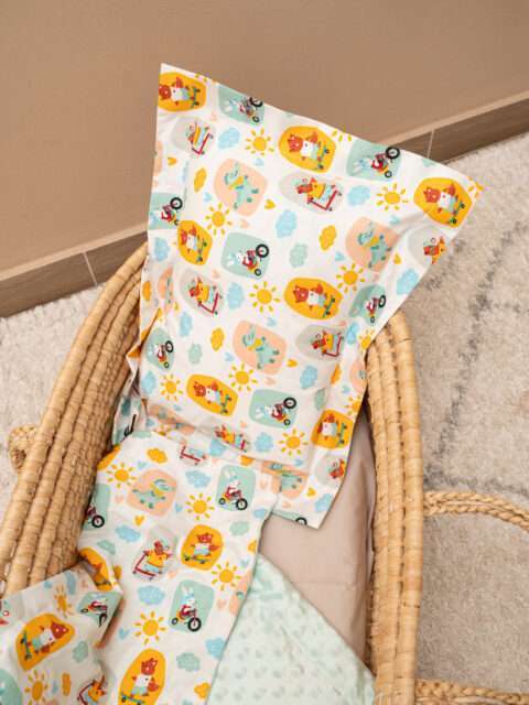 -Μαξιλαροθήκη Happy Scooters 35Χ50