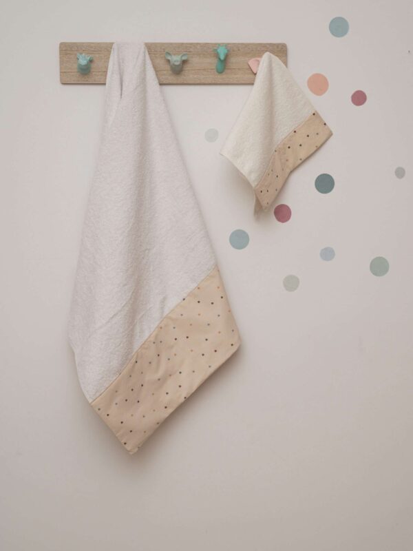 -Σετ Πετσέτες Beige Hearts (2 τεμ.)