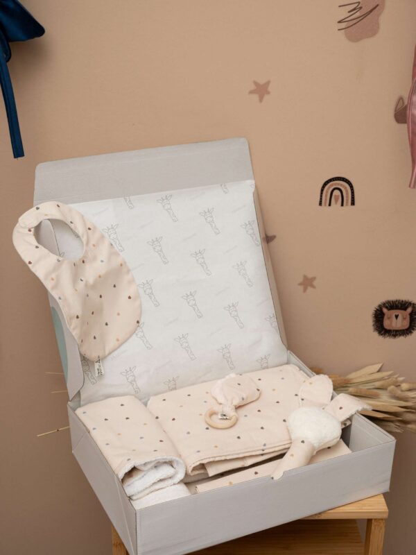 -Κουτί Δώρου Βeige Hearts