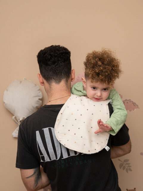 -Λαβέτα Ώμου Beige Hearts