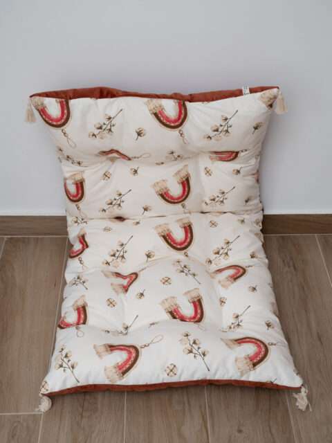 Μαξιλάρα Δαπέδου Ορθογώνια (125*60*7) Macrame - Cinammon