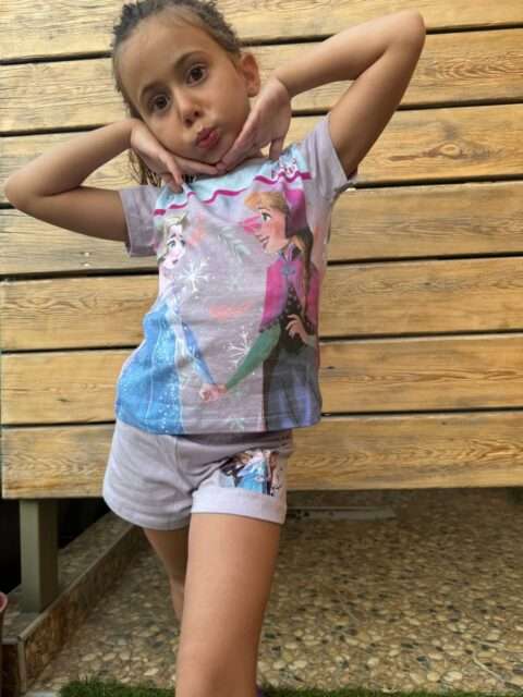 Πιτζάμες Frozen Λιλά