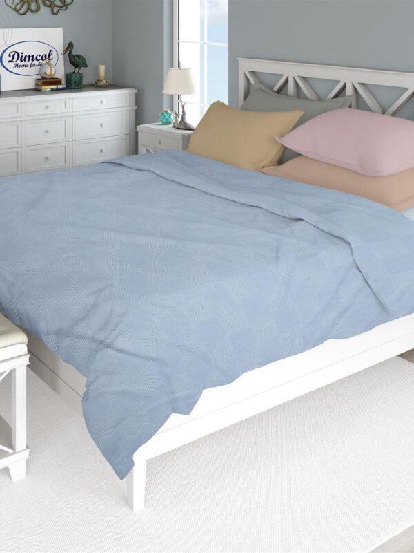 ΚΟΥΒΕΡΤΑ ΠΙΚΕ Μονόχρωμη 240X250 Σιελ 100% Cotton