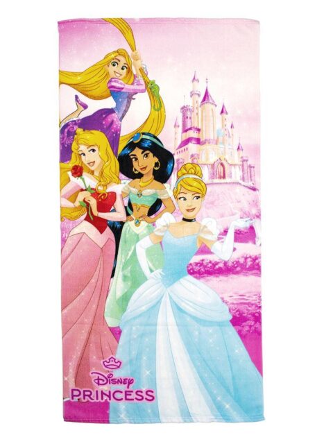 Πετσέτα Θαλάσσης Quick Dry Disney Home Princess 30 70X140 Pink 100% Microfiber