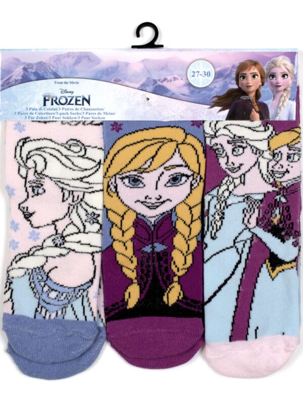 Παιδικές Κάλτσες Σετ 3 ζεύγη Frozen 05 Ροζ