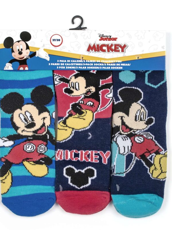 Παιδικές Κάλτσες Σετ 3 ζεύγη Mickey 32 Blue