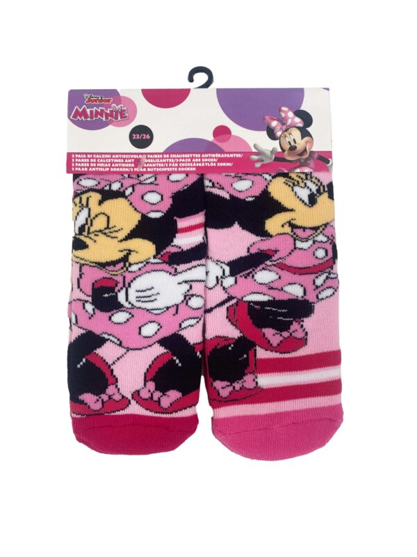 Παιδικές Κάλτσες Σετ 2 ζεύγη Minnie Mouse pink