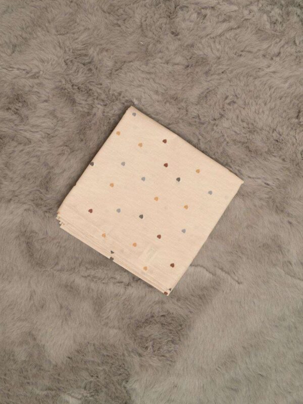 -Πάνα αγκαλιάς 70Χ70 Beige Hearts 100% cotton