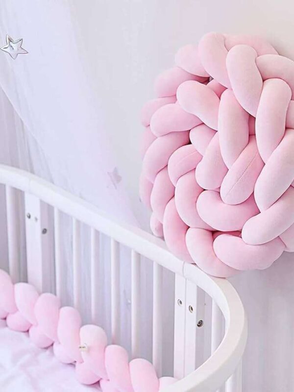 -Πάντα Πλεξούδα Velvet Light Pink