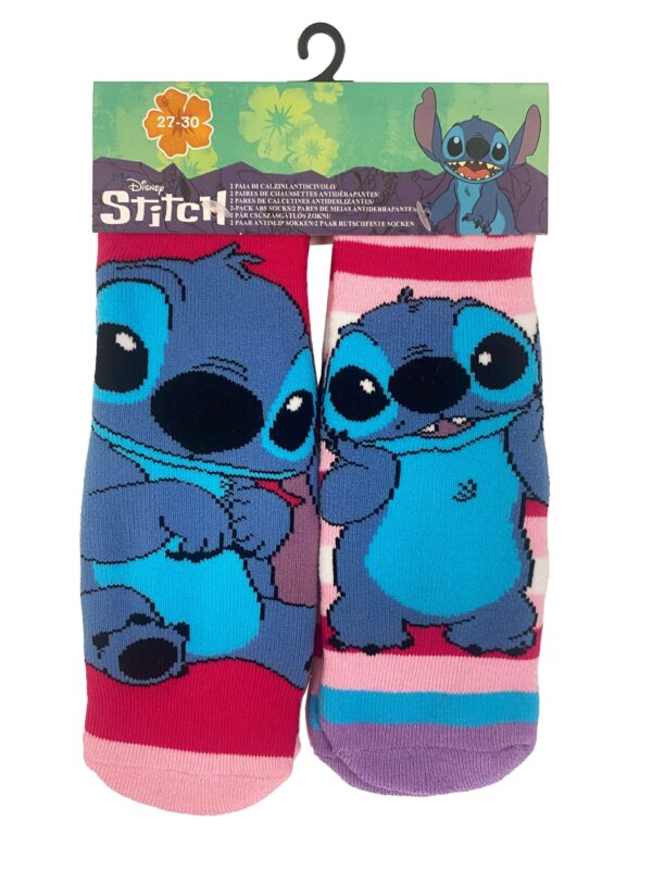 Παιδικές Κάλτσες Σετ 2 ζεύγη Stich  pink