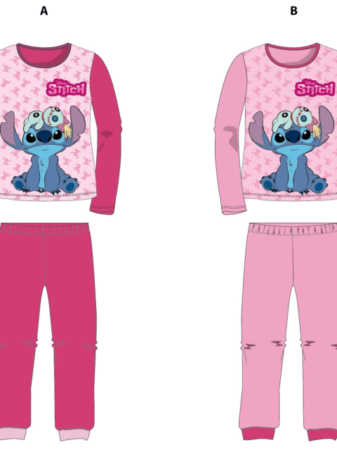 -Παιδικές Πιτζάμες Disney Stitch Pink B