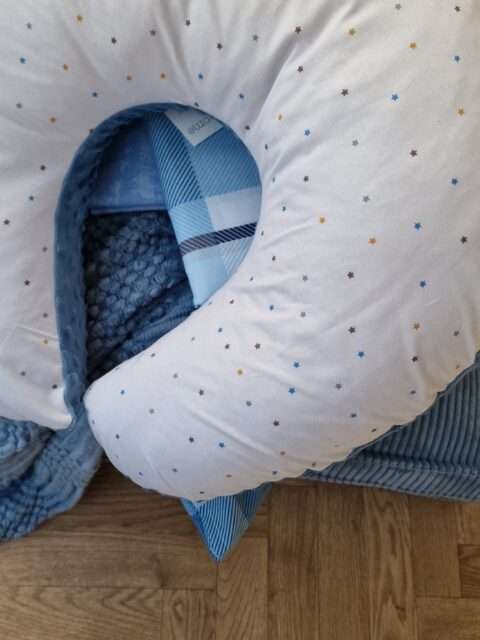 Μαξιλάρι Θηλασμού Grey Stars Blue