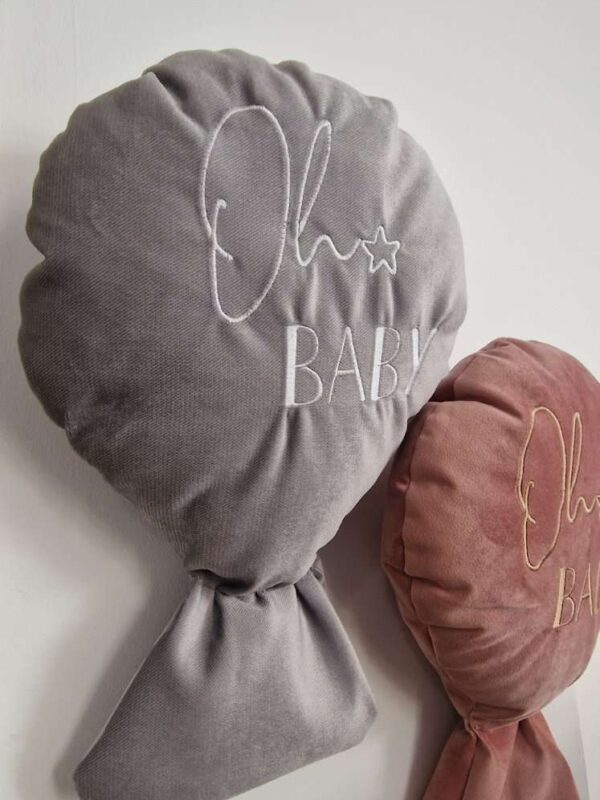 -Διακοσμητικό Τοίχου Balloon Grey ´´Oh Baby´´