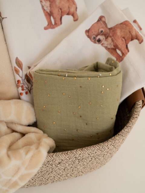 -Σετ Πετσετάκια bear-y cute - Ευκάλυπτος 100% organic cotton