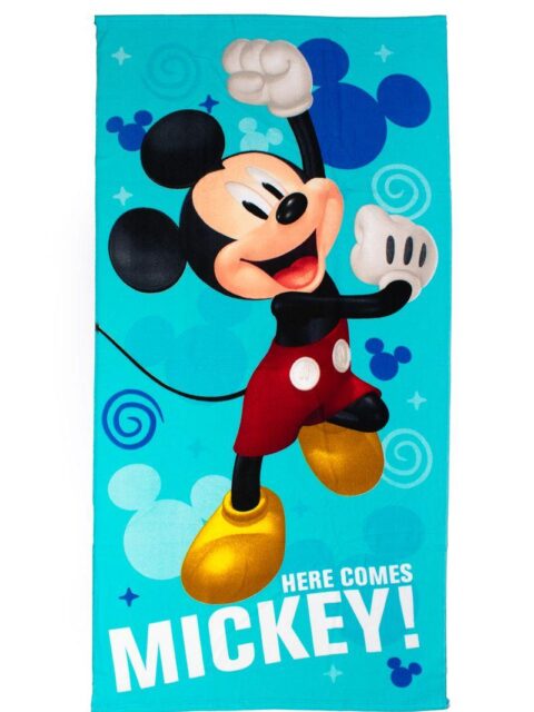 Πετσέτα Θαλάσσης Quick Dry Disney Home Mickey 14 70X140 Sky Blue 100% Microfiber