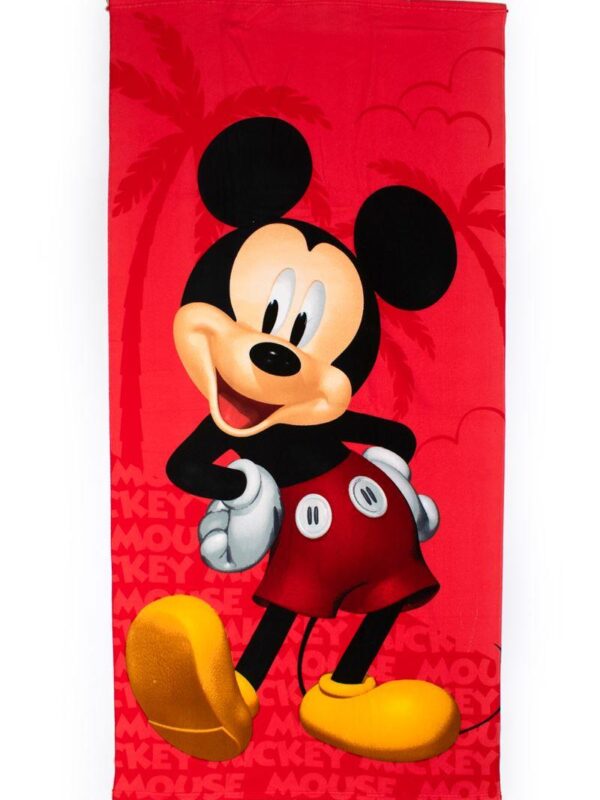 Πετσέτα Θαλάσσης Quick Dry Disney Home Mickey 27 70X140 Red 100% Microfiber