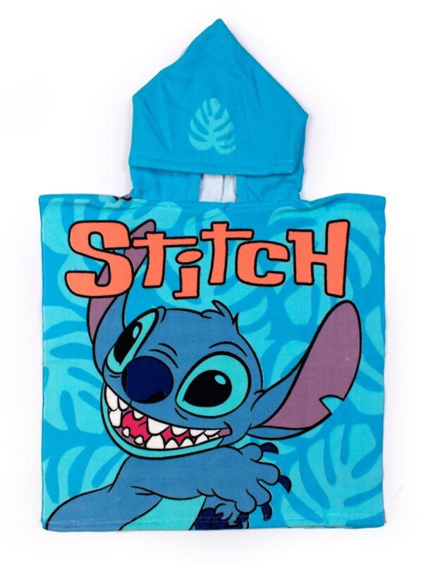 Πόντσο Θαλάσσης Quick Dry Disney Home Lilo & Stitch 92 50X100 Sky Blue 100% Microfiber