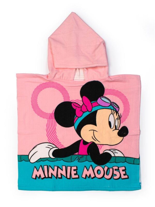 Πόντσο Θαλάσσης Quick Dry Disney Home Minnie & Daisy 90 50X100 Coral 100% Microfiber