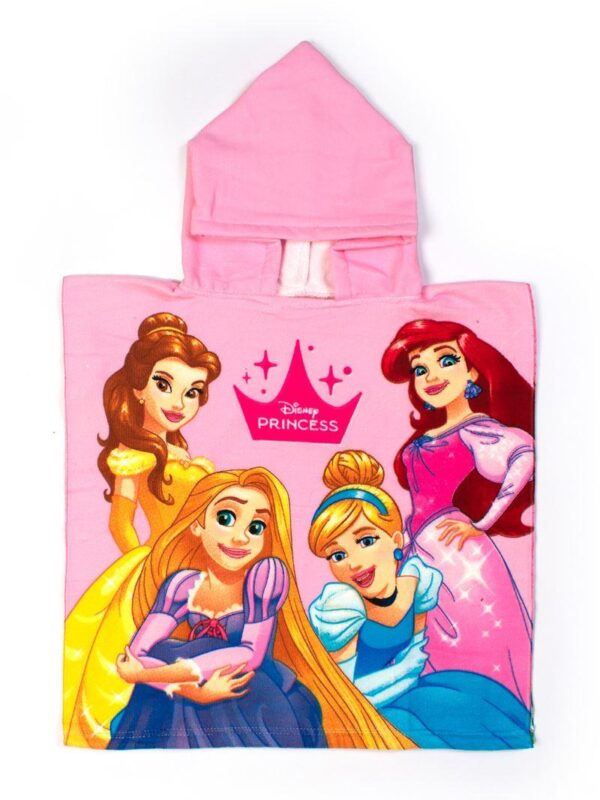 Πόντσο Θαλάσσης Quick Dry Disney Home Princess 08 50X100 Pink 100% Microfiber