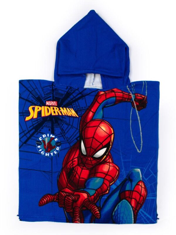 Πόντσο Θαλάσσης Quick Dry Marvel Spider-Man 95 50X100 Blue 100% Microfiber