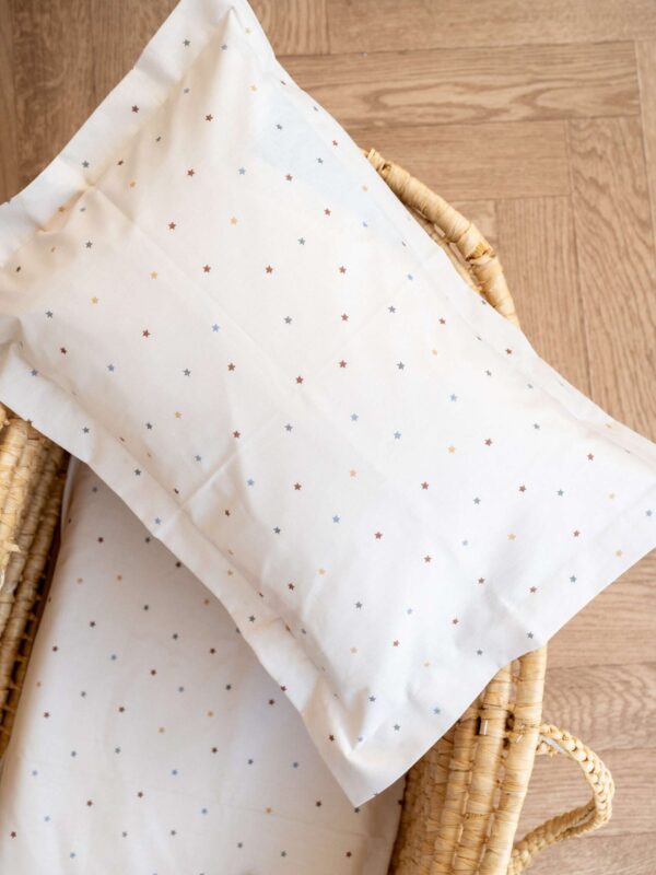 -Μαξιλαροθήκη Beige Stars 50*70 Μονή