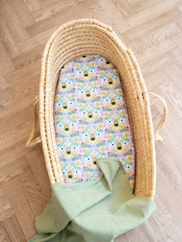 -Σεντόνι Μεμονωμένο Λίκνου Peace and Love 070*110 Λάστιχο