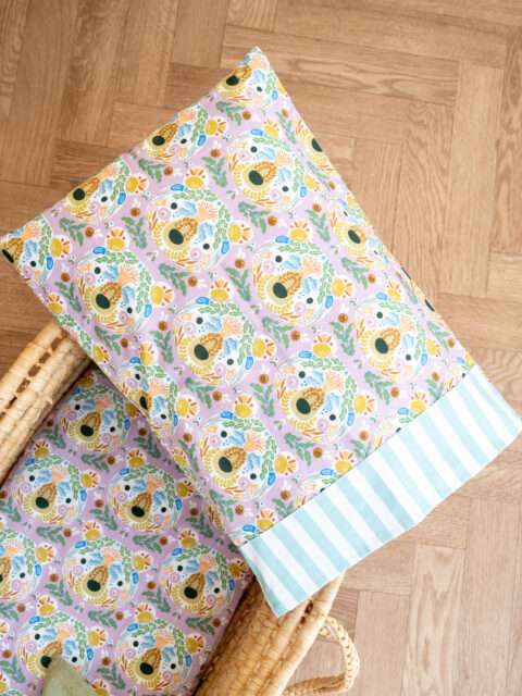 -Μαξιλαροθήκη Peace & Love Κούνιας 35X50