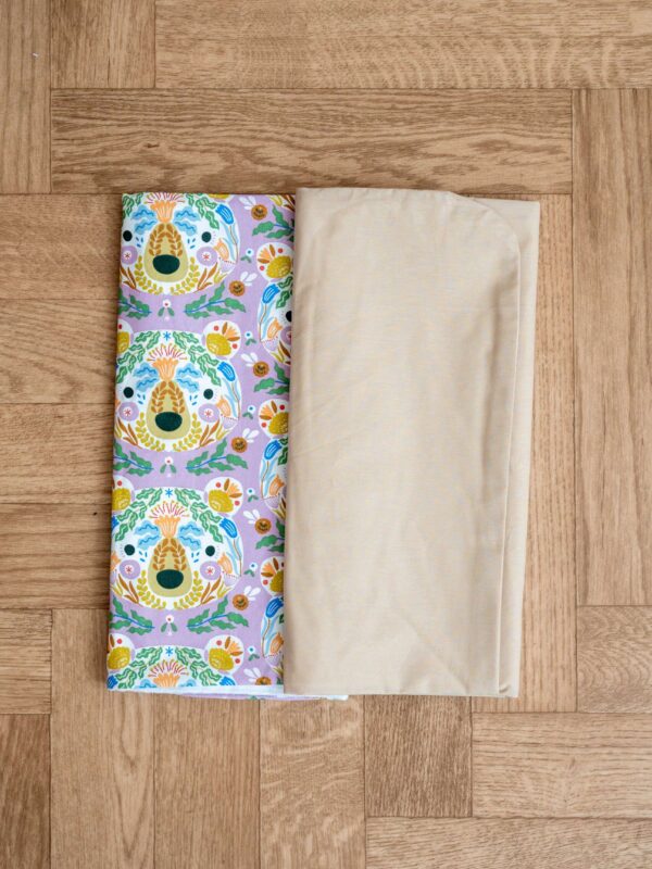 -Σετ Σελτεδάκια Αδιάβροχα 2 τεμ. Peace and Love- Dark Beige