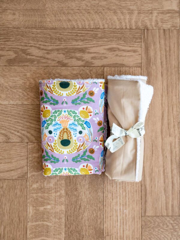 -Σετ Πετσετάκια Peace & Love- Dark Beige