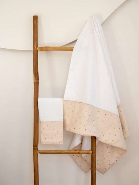 -Σετ Πετσέτες Beige Stars (2 τεμ.)