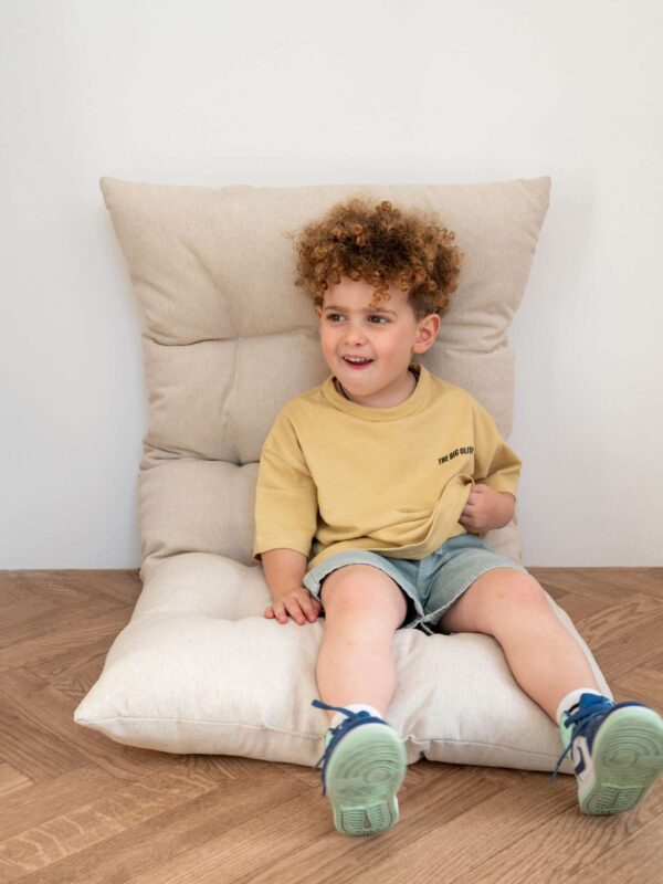 -Μαξιλάρα Δαπέδου Ορθογώνια Natural Beige (120*60*7)