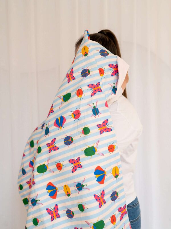 Κουβερτούλα Εξόδου Beetles με ροζ