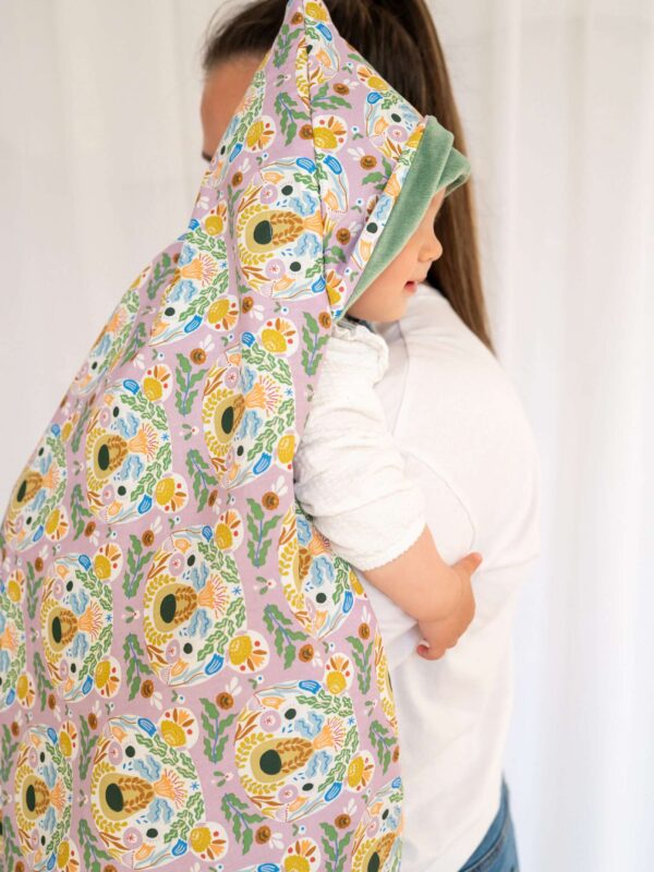 Κουβερτούλα Εξόδου Peace and Love με πράσινο