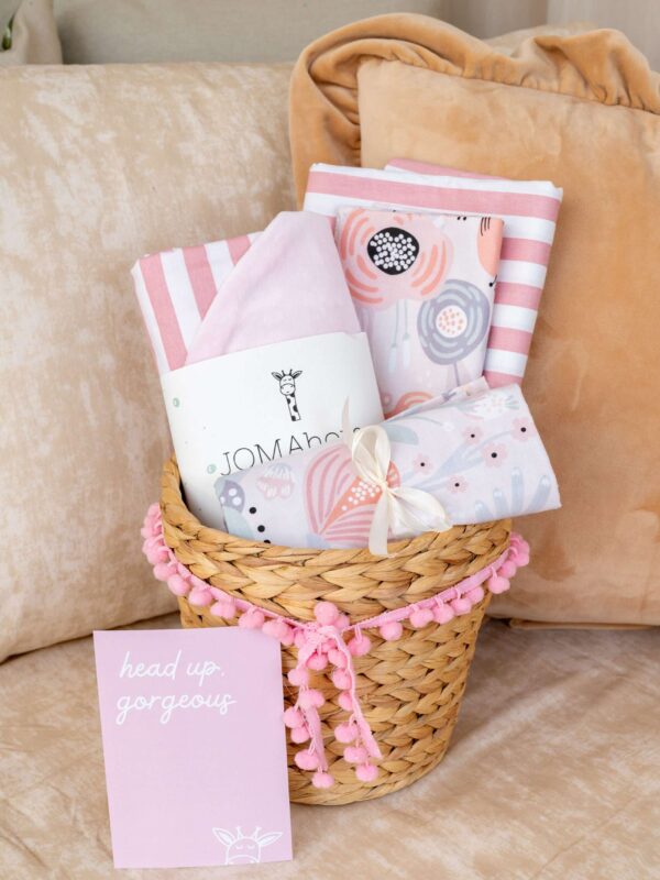 -Καλαθάκι Δώρου Ριγέ Σάπιο Μήλο- Garden