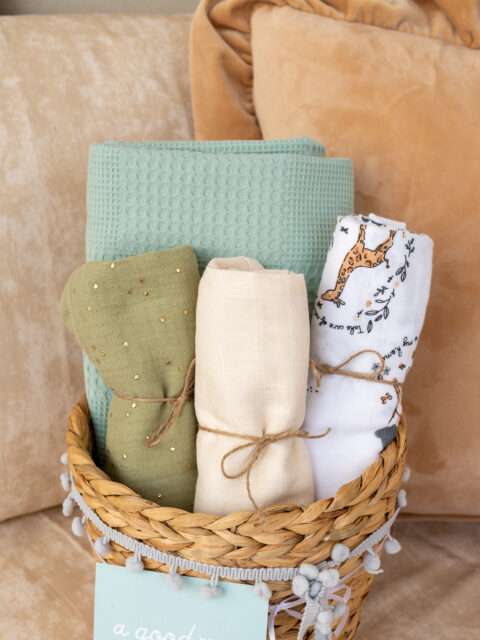 -Καλαθάκι Δώρου Hello Baby Mint