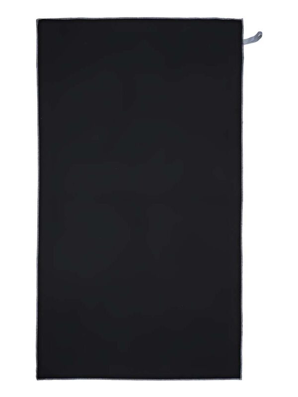 Πετσέτα θαλάσσης μονόχρωμη Microfiber Μαύρη