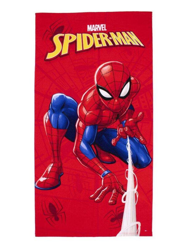 Πετσέτα Θαλάσσης Quick Dry Marvel Spider-Man 42 70X140 Red 100% Microfiber