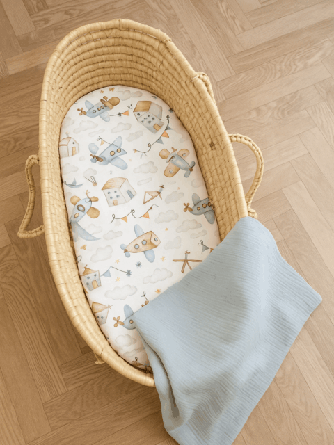 -Σεντόνι Μεμονωμένο Λίκνου Up in the sky 070*110 Λάστιχο