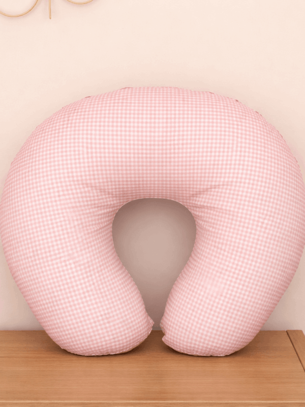 Μαξιλάρι Θηλασμού Καρό ρόζ