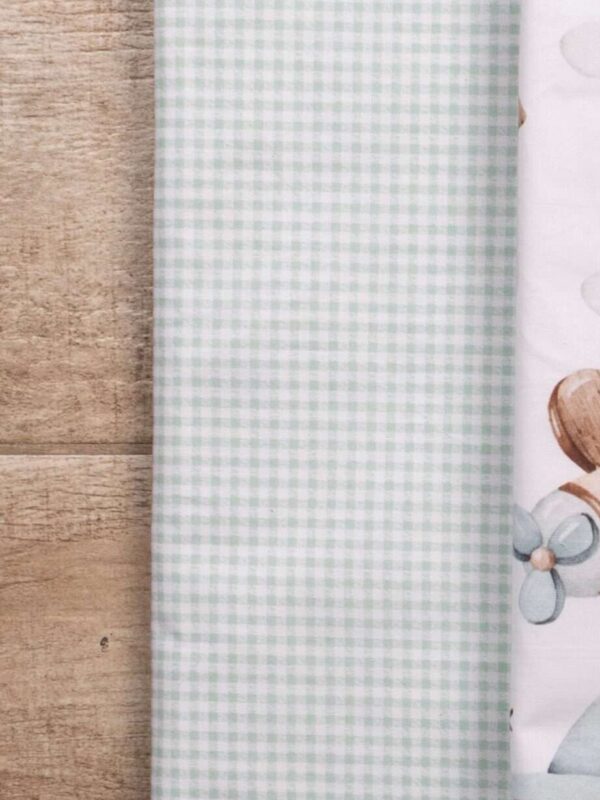 -Μαξιλαροθήκη Καρό Μέντα  50*70